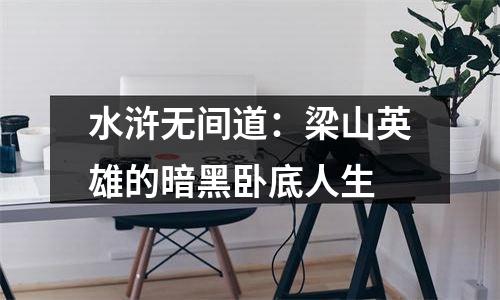 水浒无间道：梁山英雄的暗黑卧底人生