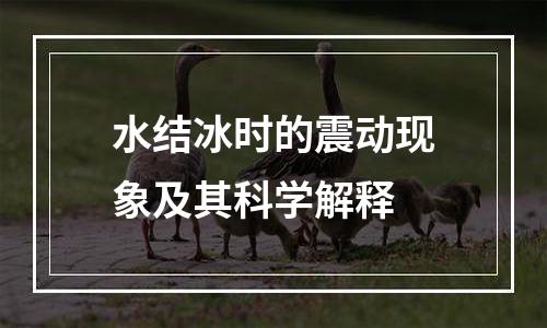 水结冰时的震动现象及其科学解释