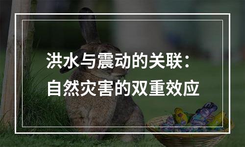 洪水与震动的关联：自然灾害的双重效应