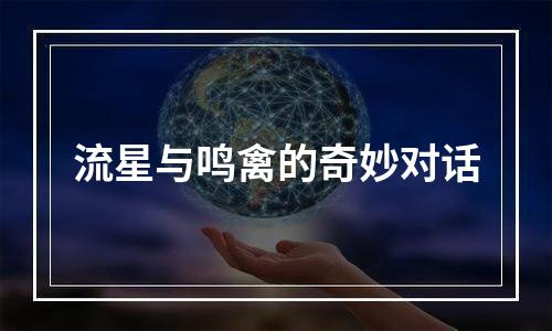 流星与鸣禽的奇妙对话