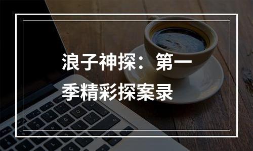 浪子神探：第一季精彩探案录