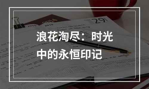 浪花淘尽：时光中的永恒印记