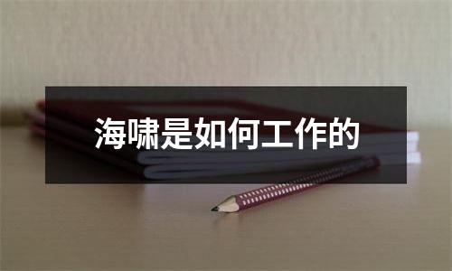 海啸是如何工作的