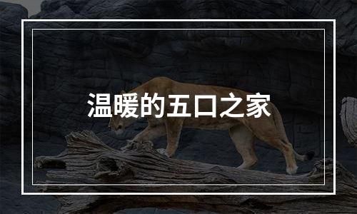 温暖的五口之家