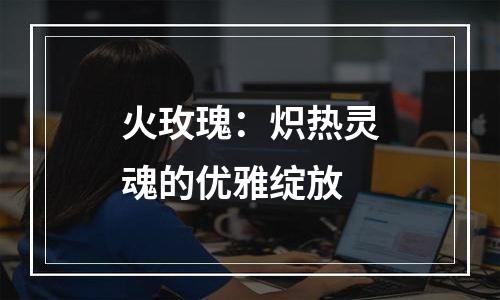 火玫瑰：炽热灵魂的优雅绽放