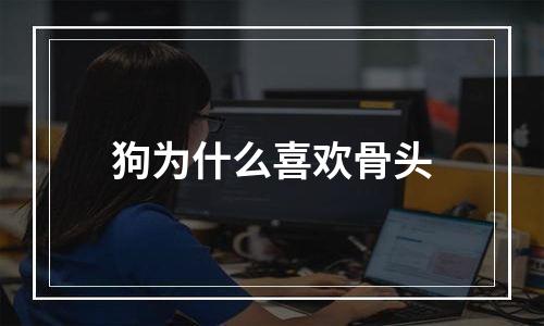 狗为什么喜欢骨头