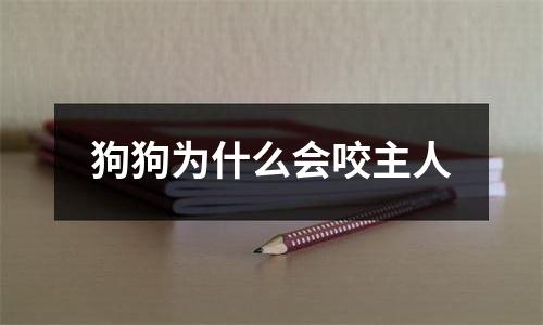 狗狗为什么会咬主人