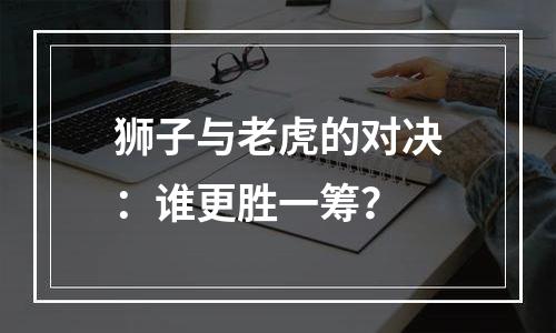狮子与老虎的对决：谁更胜一筹？