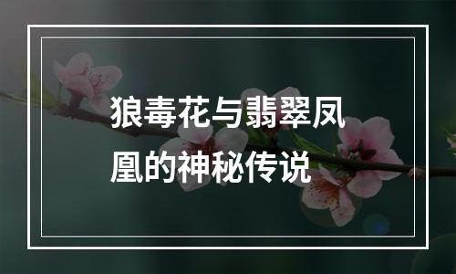 狼毒花与翡翠凤凰的神秘传说