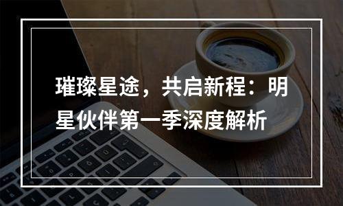 璀璨星途，共启新程：明星伙伴第一季深度解析