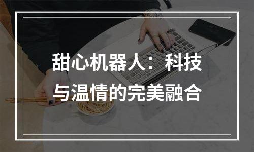 甜心机器人：科技与温情的完美融合