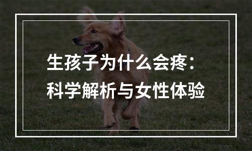 生孩子为什么会疼：科学解析与女性体验