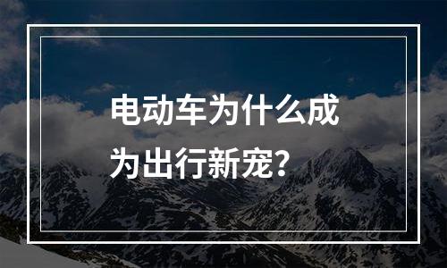 电动车为什么成为出行新宠？