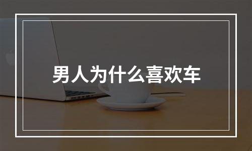 男人为什么喜欢车