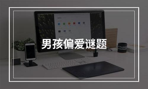 男孩偏爱谜题