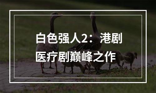 白色强人2：港剧医疗剧巅峰之作