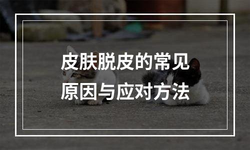 皮肤脱皮的常见原因与应对方法