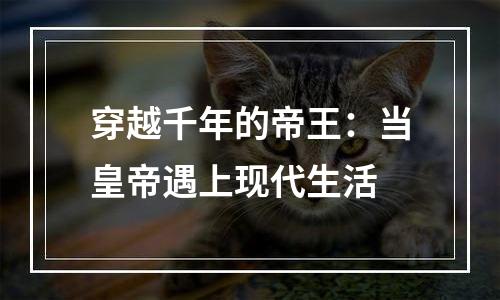 穿越千年的帝王：当皇帝遇上现代生活