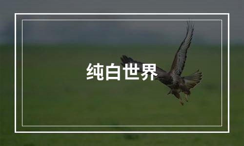 纯白世界