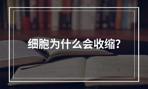 细胞为什么会收缩？