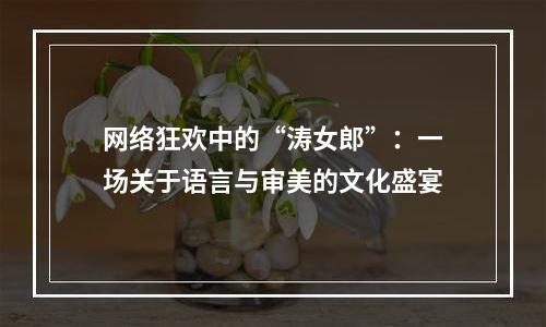 网络狂欢中的“涛女郎”：一场关于语言与审美的文化盛宴
