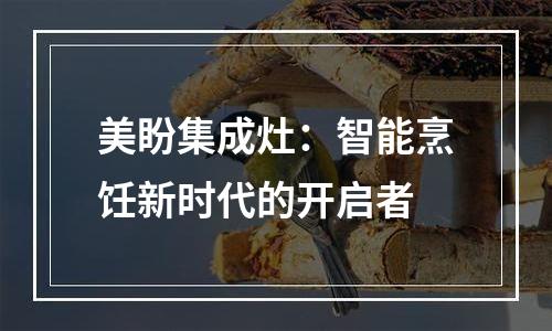 美盼集成灶：智能烹饪新时代的开启者