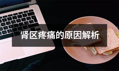 肾区疼痛的原因解析