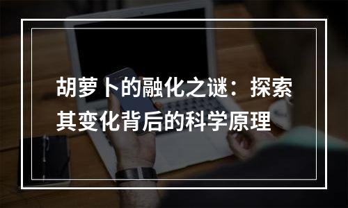 胡萝卜的融化之谜：探索其变化背后的科学原理