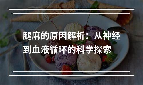 腿麻的原因解析：从神经到血液循环的科学探索