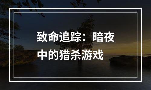 致命追踪：暗夜中的猎杀游戏