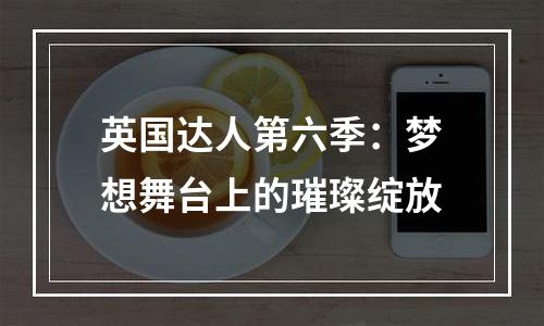 英国达人第六季：梦想舞台上的璀璨绽放
