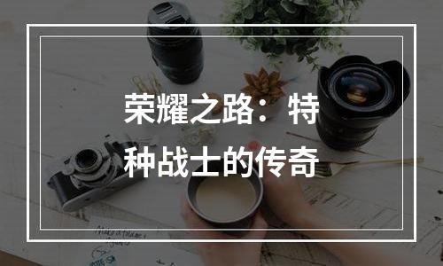 荣耀之路：特种战士的传奇