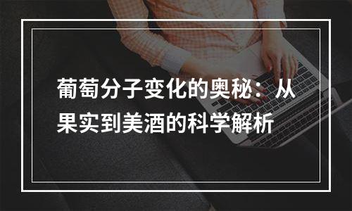 葡萄分子变化的奥秘：从果实到美酒的科学解析