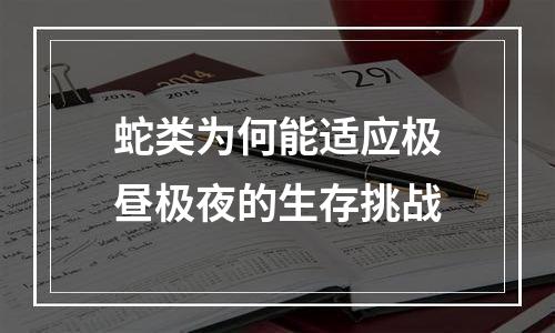 蛇类为何能适应极昼极夜的生存挑战