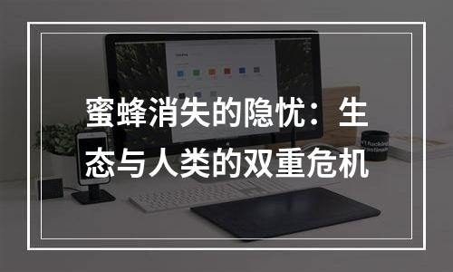 蜜蜂消失的隐忧：生态与人类的双重危机