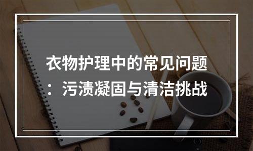 衣物护理中的常见问题：污渍凝固与清洁挑战