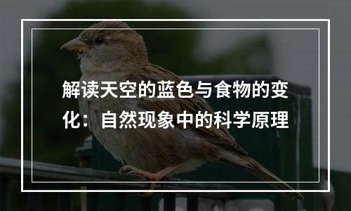 解读天空的蓝色与食物的变化：自然现象中的科学原理