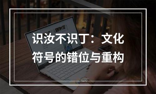 识汝不识丁：文化符号的错位与重构