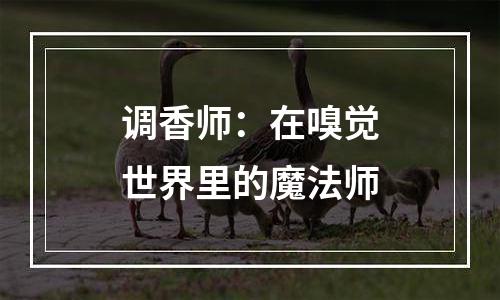 调香师：在嗅觉世界里的魔法师