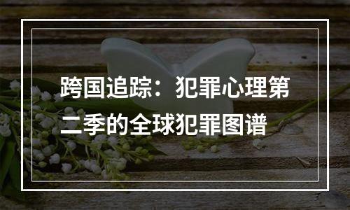 跨国追踪：犯罪心理第二季的全球犯罪图谱