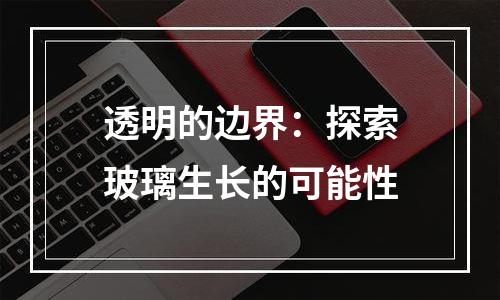 透明的边界：探索玻璃生长的可能性