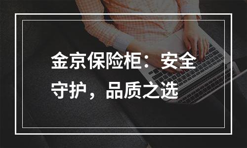 金京保险柜：安全守护，品质之选