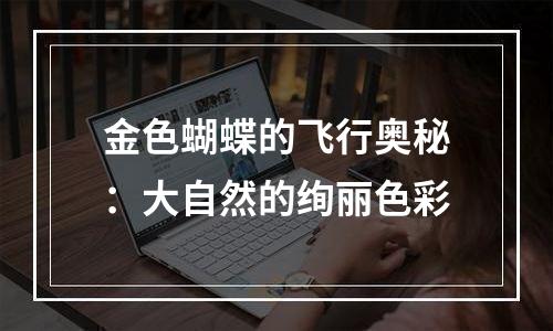 金色蝴蝶的飞行奥秘：大自然的绚丽色彩