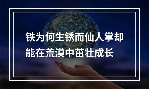 铁为何生锈而仙人掌却能在荒漠中茁壮成长