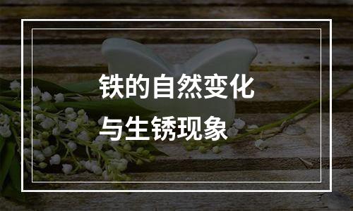 铁的自然变化与生锈现象