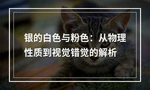 银的白色与粉色：从物理性质到视觉错觉的解析