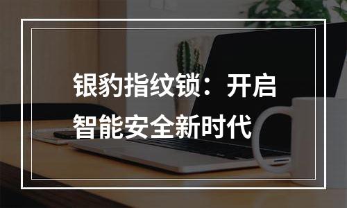 银豹指纹锁：开启智能安全新时代