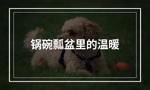 锅碗瓢盆里的温暖