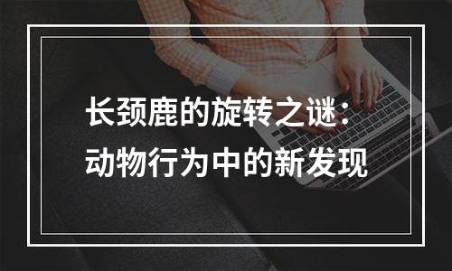 长颈鹿的旋转之谜：动物行为中的新发现