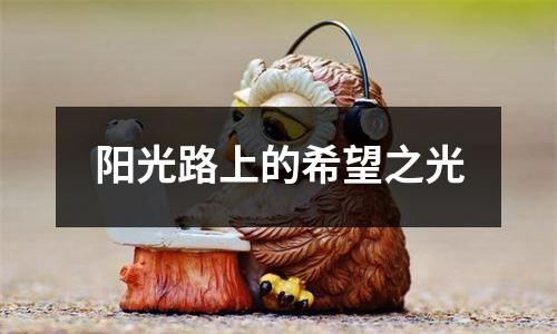 阳光路上的希望之光